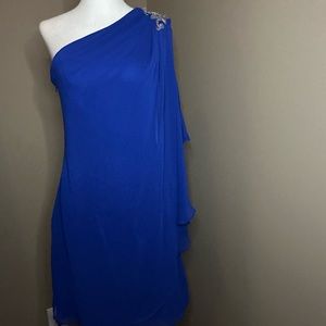 JS Boutique New York blue formal dress size 6 brand new
